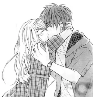 Telegram sticker 💋 Kiss Manga @Animes_Chatting_Groups