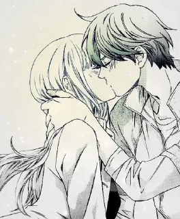 Video sticker 💋 Kiss Manga @Animes_Chatting_Groups