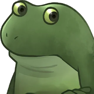 Sticker 😐 Worry Froge @PeepoHD