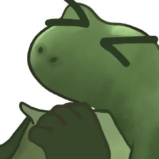 Telegram sticker 😆 Worry Froge @PeepoHD