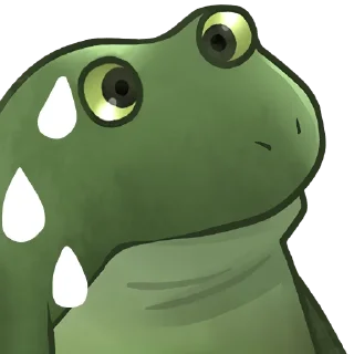 Telegram sticker 😰 Worry Froge @PeepoHD