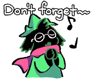 Telegram sticker 🎵 DELTARUNE Stickers Vol. 1 (English)