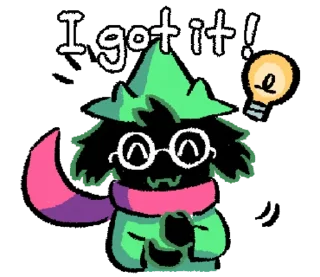 Telegram sticker 💡 DELTARUNE Stickers Vol. 1 (English)