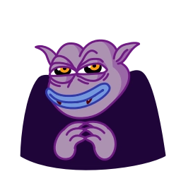 Телеграм стикер 😈 Pepe Vampire <9> 🐸 [ @Pepe_Her3i ]