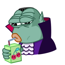 Телеграм стикер 😐 Pepe Vampire <9> 🐸 [ @Pepe_Her3i ]