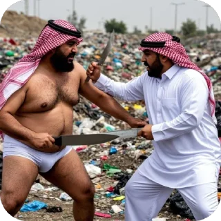 Sticker 🫥 бишка тупое уебище