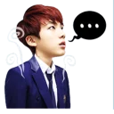 Telegram stiker 😐 bts kakaotalk by fahyung