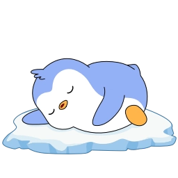 Telegram sticker 🥱 Blue Pengu #4537 @sticker_bot