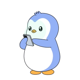 Telegram sticker 😕 Blue Pengu #4537 @sticker_bot