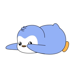 Telegram sticker 😅 Blue Pengu #4537 @sticker_bot