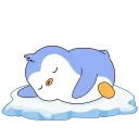 Video sticker 🥱 Blue Pengu #4537 @sticker_bot