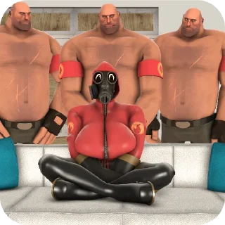 Telegram sticker ☺ Снайпер ты ебанутый...