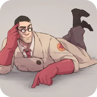 Telegram sticker ❤ Снайпер ты ебанутый...