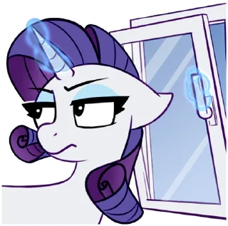 Video sticker 😐 Rarity