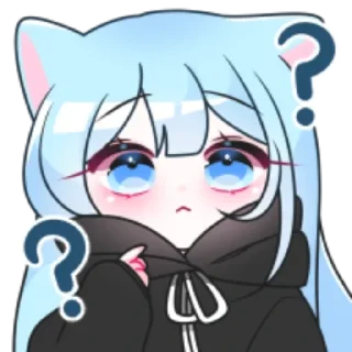 Video sticker 🫥 겁쟁이 고양이 먀오