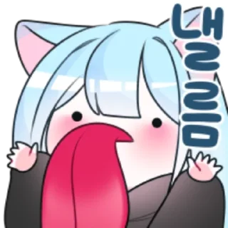 Telegram sticker 🫥 겁쟁이 고양이 먀오
