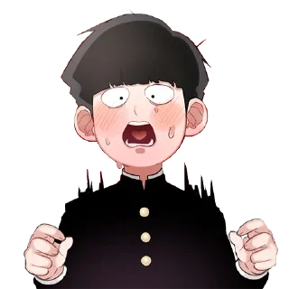 Телеграм стикер 😱 MP100 [@TodorokiShouto]