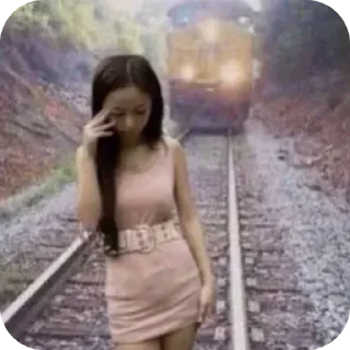 Telegram sticker ❤ Don't cry babe