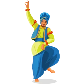 Telegram sticker 🕺 Bhangra ਭੰਗੜਾ @PunjabiSticker