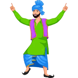 Telegram sticker 🕺 Bhangra ਭੰਗੜਾ @PunjabiSticker