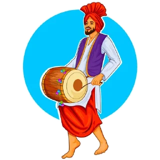 Sticker 🕺 Bhangra ਭੰਗੜਾ @PunjabiSticker