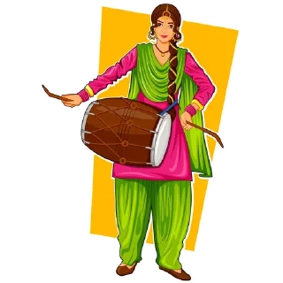 Video sticker 💃 Bhangra ਭੰਗੜਾ @PunjabiSticker