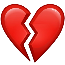 Telegram sticker 💔 Смайлы MAX | @Premium_Stikers