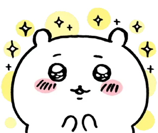 Telegram sticker 🤩 chiikawa  ♡  @ririmoji
part 1/4 (by nagano)