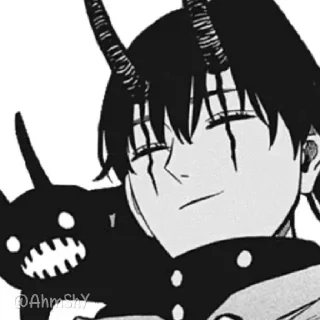 Telegram sticker 🖤 - ᗷY @ahMshY 𓉮 . Black Clover