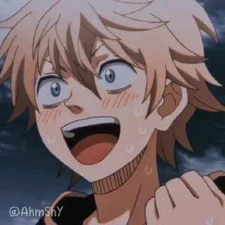 Telegram sticker 😊 - ᗷY @ahMshY 𓉮 . Black Clover