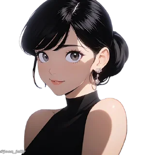 Sticker 👑 Anime Girl Pack P2. @Anime_Sticker_noob