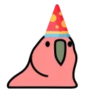 Telegram sticker 🎂 Party Parrot