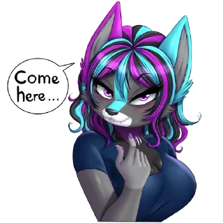 Telegram sticker 😏 @HaikoFrostyPaws