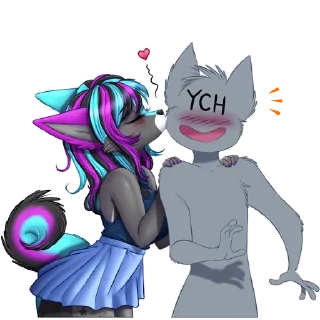 Telegram sticker 😙 @HaikoFrostyPaws