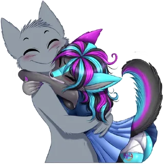 Telegram sticker 🤗 @HaikoFrostyPaws