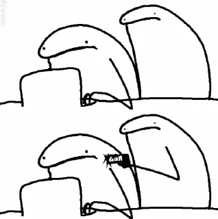 Telegram sticker 🔫 Flork of cows P15 @StickerCnl