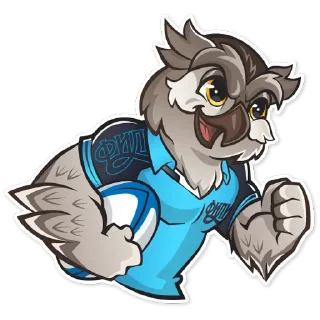 Telegram sticker 🦉 PARI Высшая лига @vlrugby