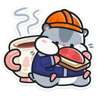 Video sticker ☕ @stickersvvk Толик-трудоголик