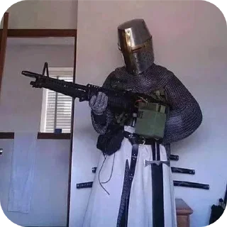 Telegram sticker 🤘 Crusaders and Swords :: @fStikBot