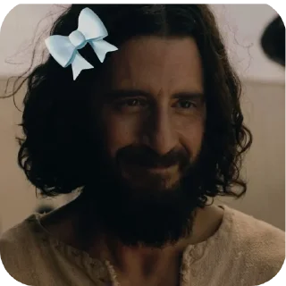 Telegram stiker 😇 Иисус 💖🌸❤️‍🩹
