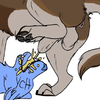 Telegram sticker 💦 Mankeulv's NSFW Ferals