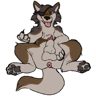 Telegram sticker 👆 Mankeulv's NSFW Ferals