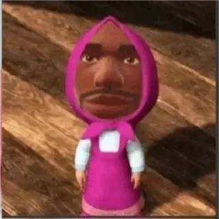 Sticker 😐 Nigga Masha @GownoPoetry