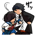 Telegram sticker 👊 BATTLE COUPLE!!