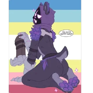 Telegram sticker 💜 @ferretoncrack is a pedo