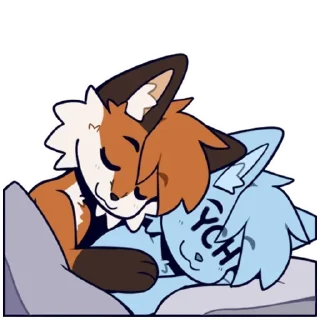 Telegram sticker ❤️ Fox лиса @FurriStik <--больше фурри стикеров тут