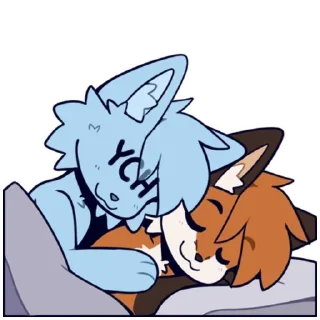 Telegram sticker ❤️ Fox лиса @FurriStik <--больше фурри стикеров тут