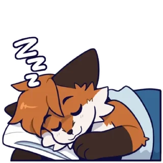 Telegram sticker 🛏 Fox лиса @FurriStik <--больше фурри стикеров тут