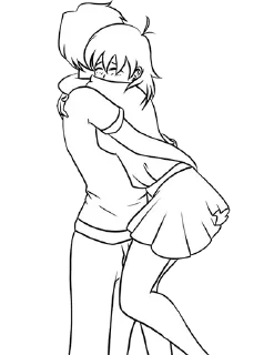 Telegram sticker 🈯 💞Hugs V2→ @stickers_love_bot