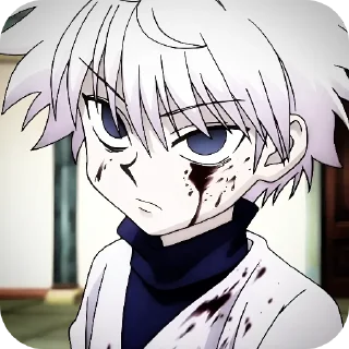 Telegram stiker 😤 Killua Zoldyck @Rucodelllstick